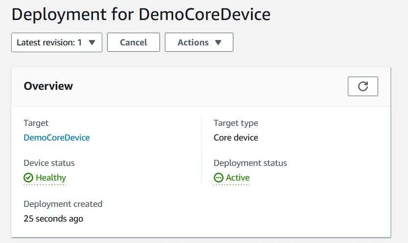 Active deployment for example device