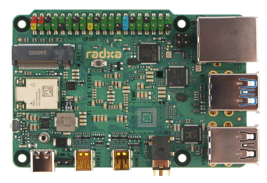 Radxa X4 board from Radxa website