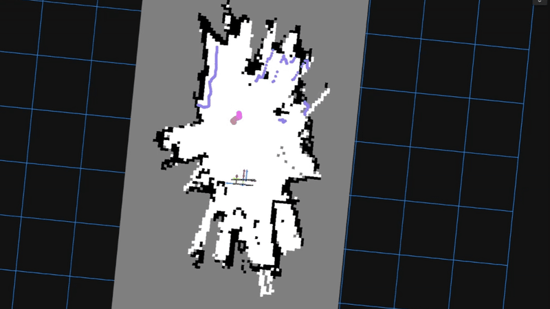 Foxglove clip showing robot initial pose setting